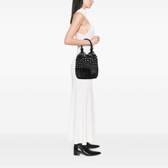 Nappa Macrame Bucket Bag