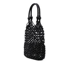 Nappa Macrame Bucket Bag