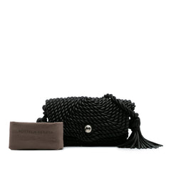 Lambskin Torchon Classic Tasseled Twisted Crossbody