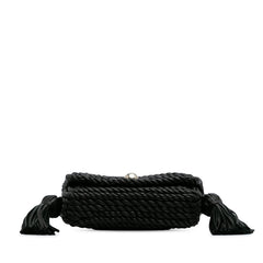 Lambskin Torchon Classic Tasseled Twisted Crossbody