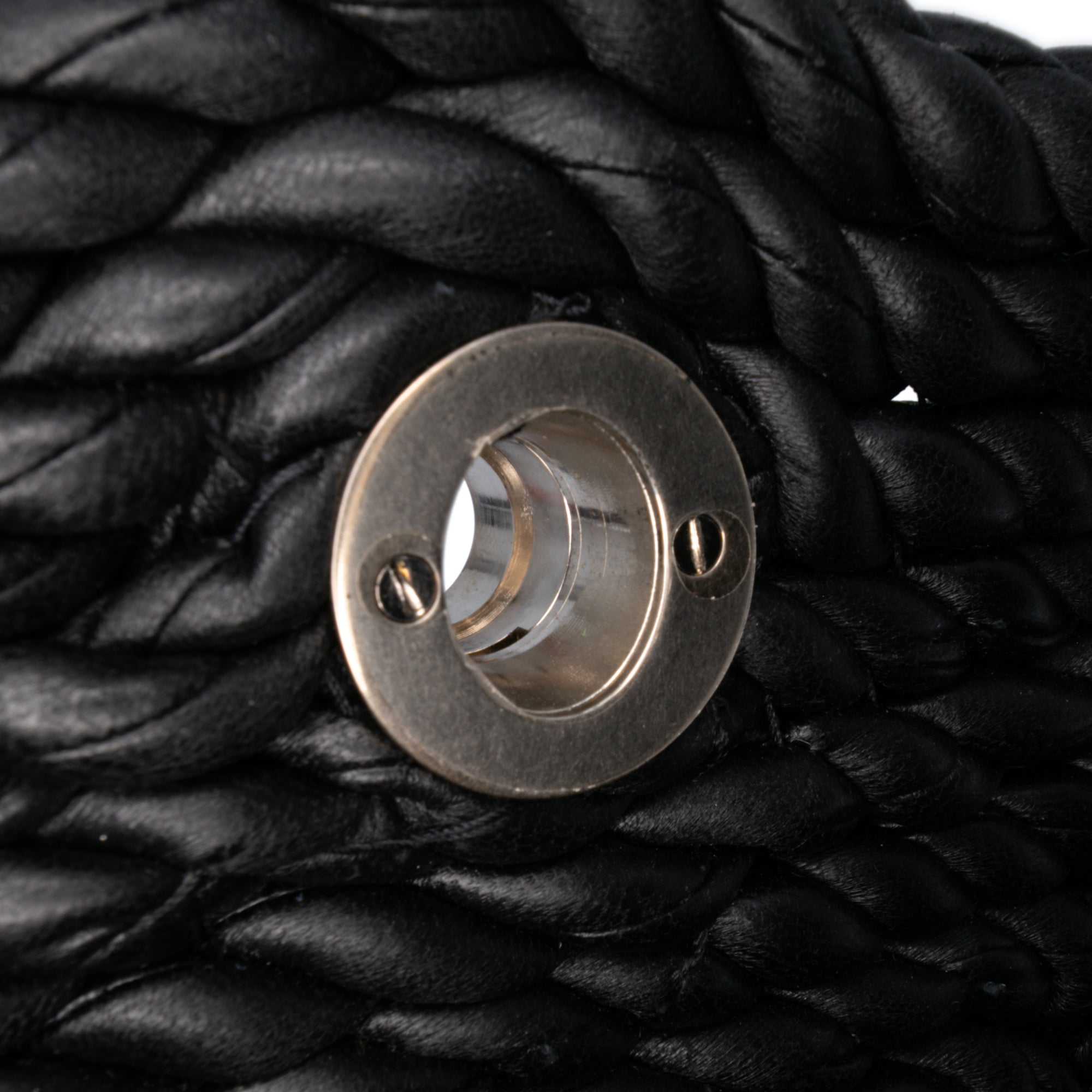 Lambskin Torchon Classic Tasseled Twisted Crossbody