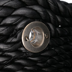 Lambskin Torchon Classic Tasseled Twisted Crossbody