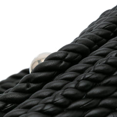 Lambskin Torchon Classic Tasseled Twisted Crossbody
