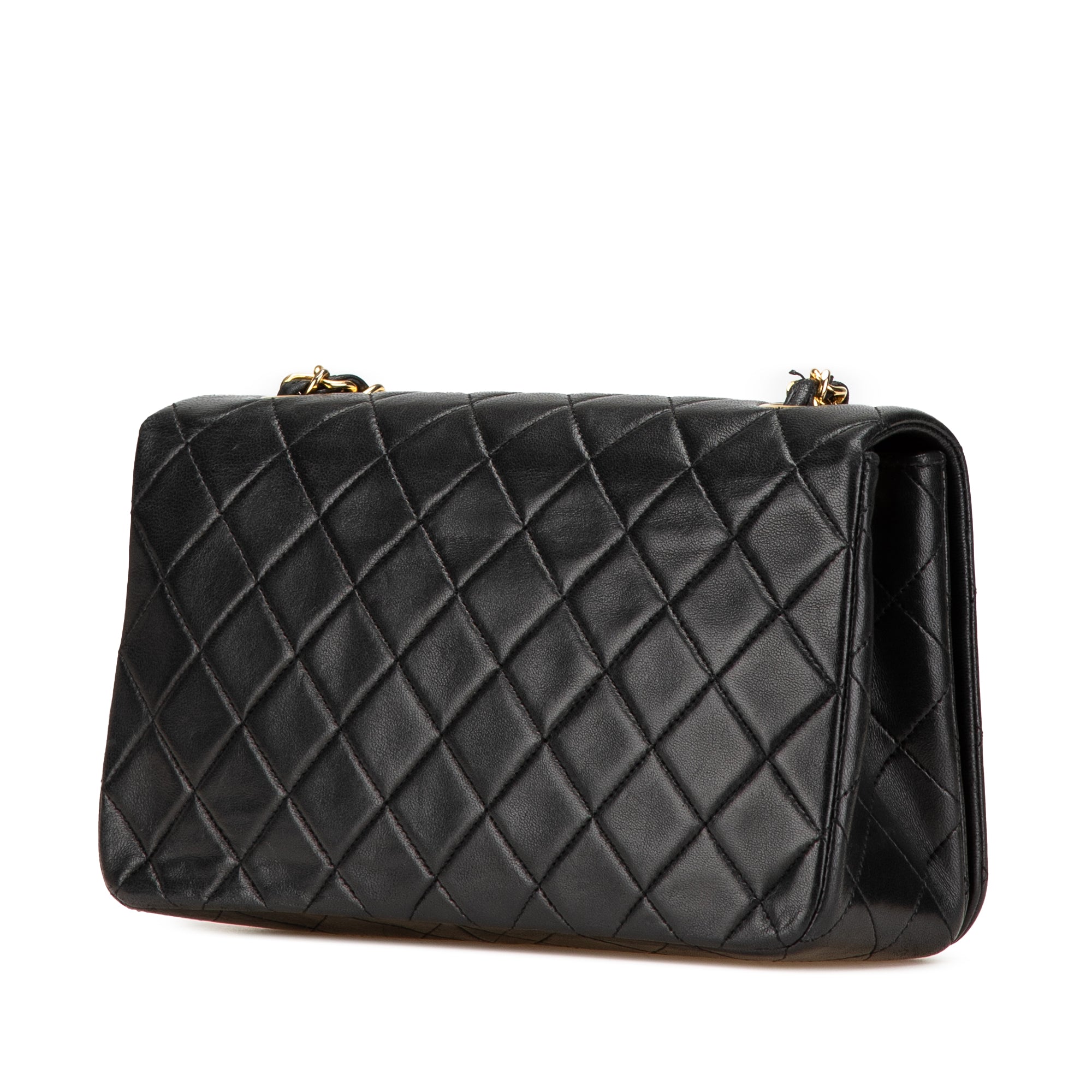 CC Quilted Lambskin Full Flap