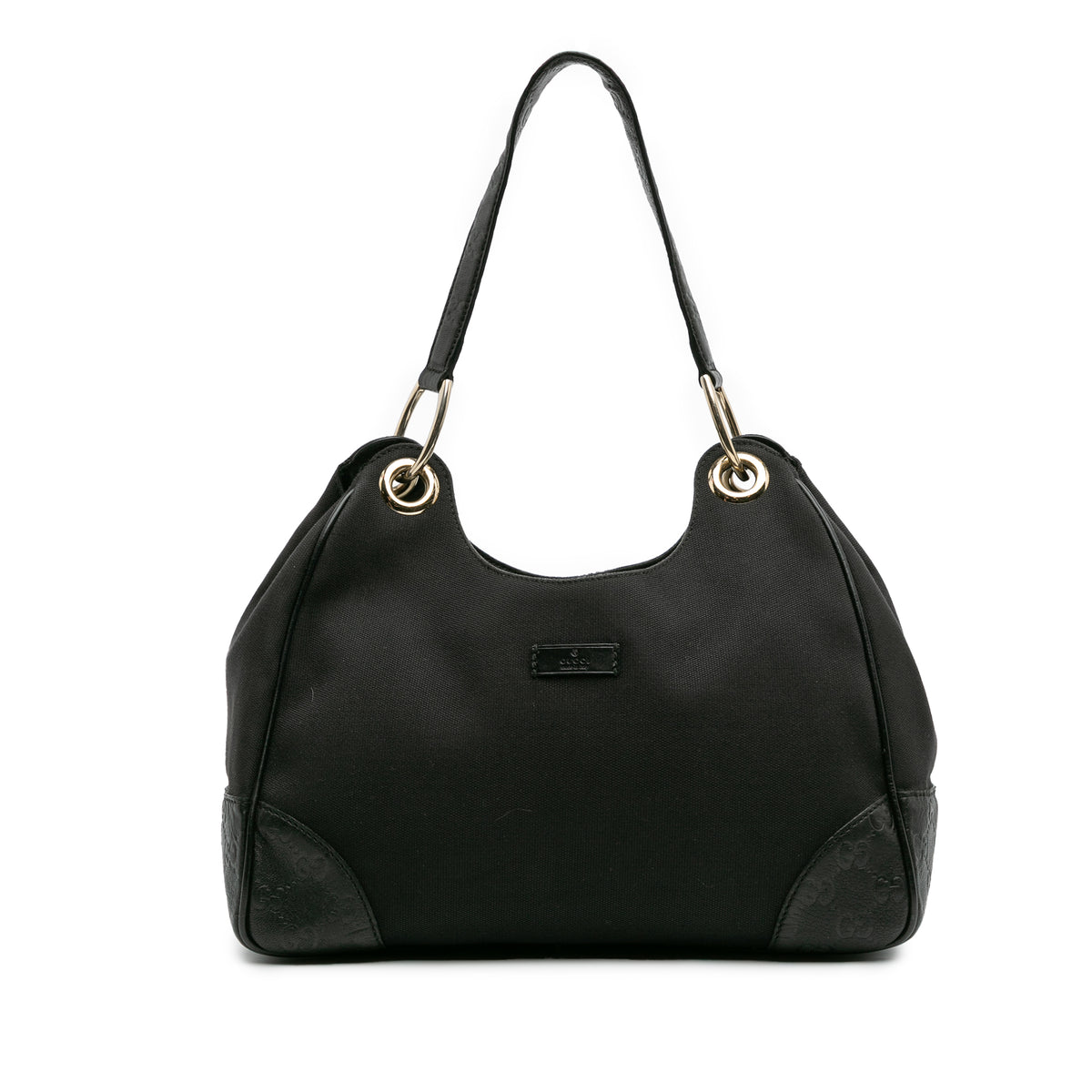Guccissima Trimmed Canvas Colbert Shoulder Bag