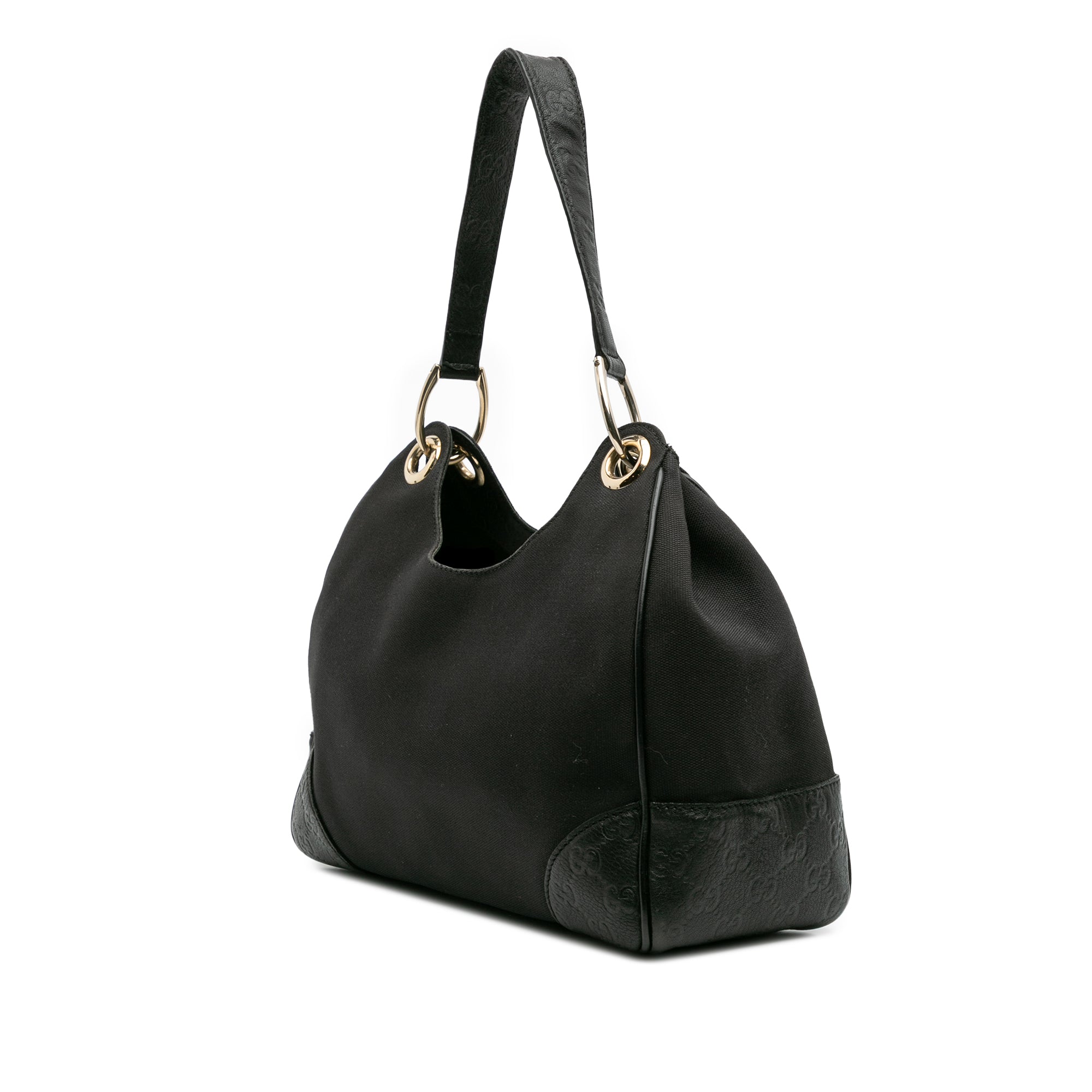 Guccissima Trimmed Canvas Colbert Shoulder Bag