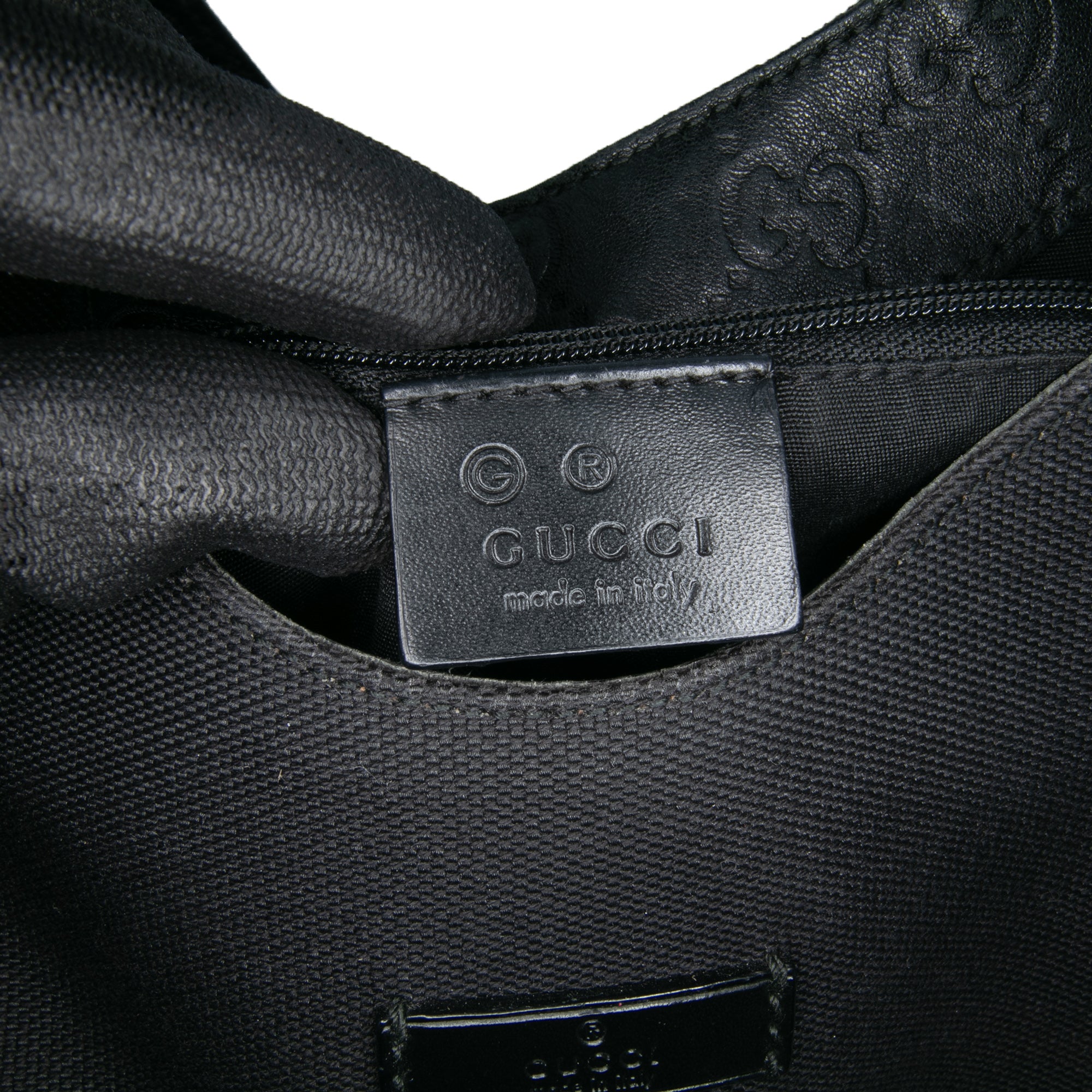 Guccissima Trimmed Canvas Colbert Shoulder Bag
