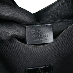 Guccissima Trimmed Canvas Colbert Shoulder Bag
