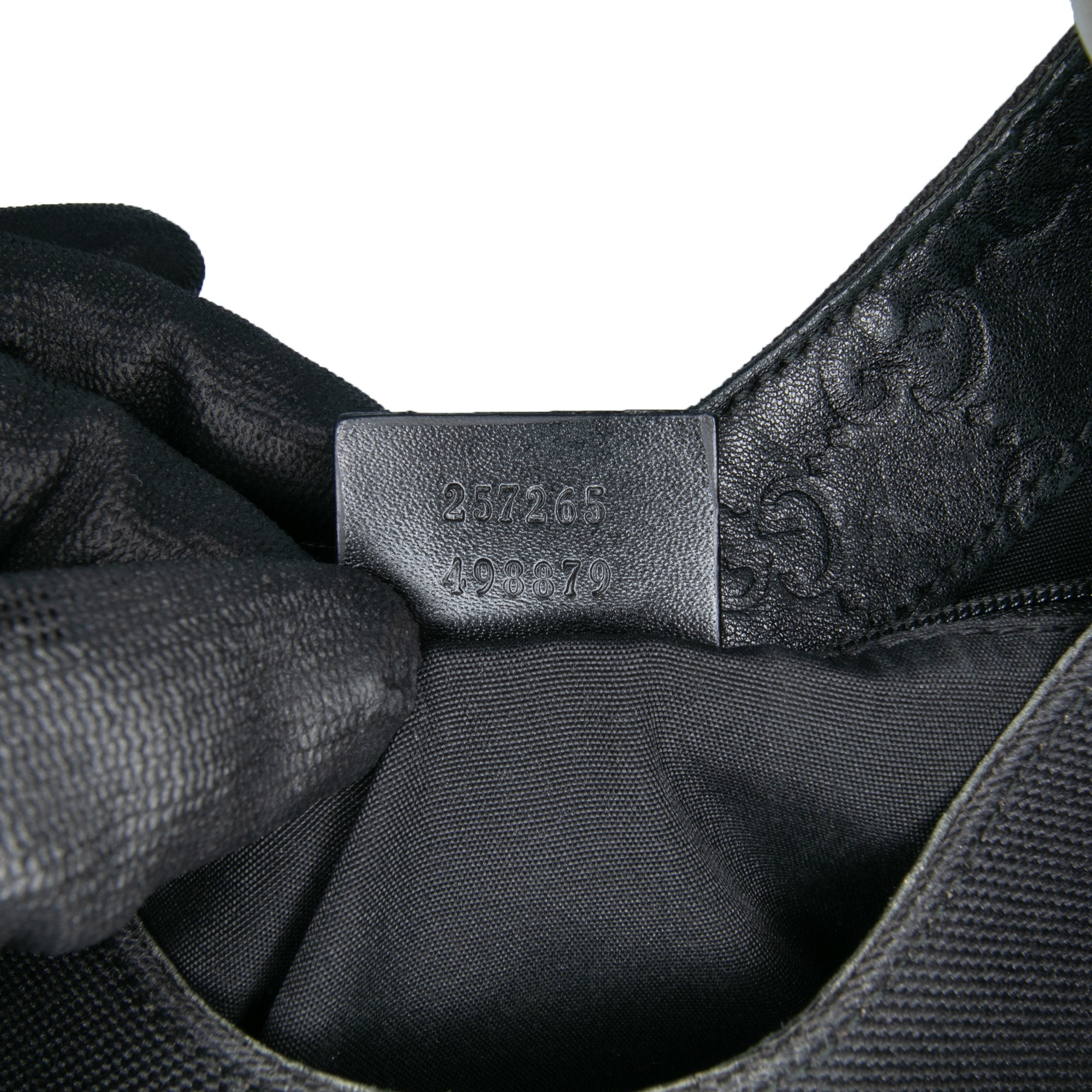 Guccissima Trimmed Canvas Colbert Shoulder Bag