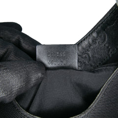 Guccissima Trimmed Canvas Colbert Shoulder Bag