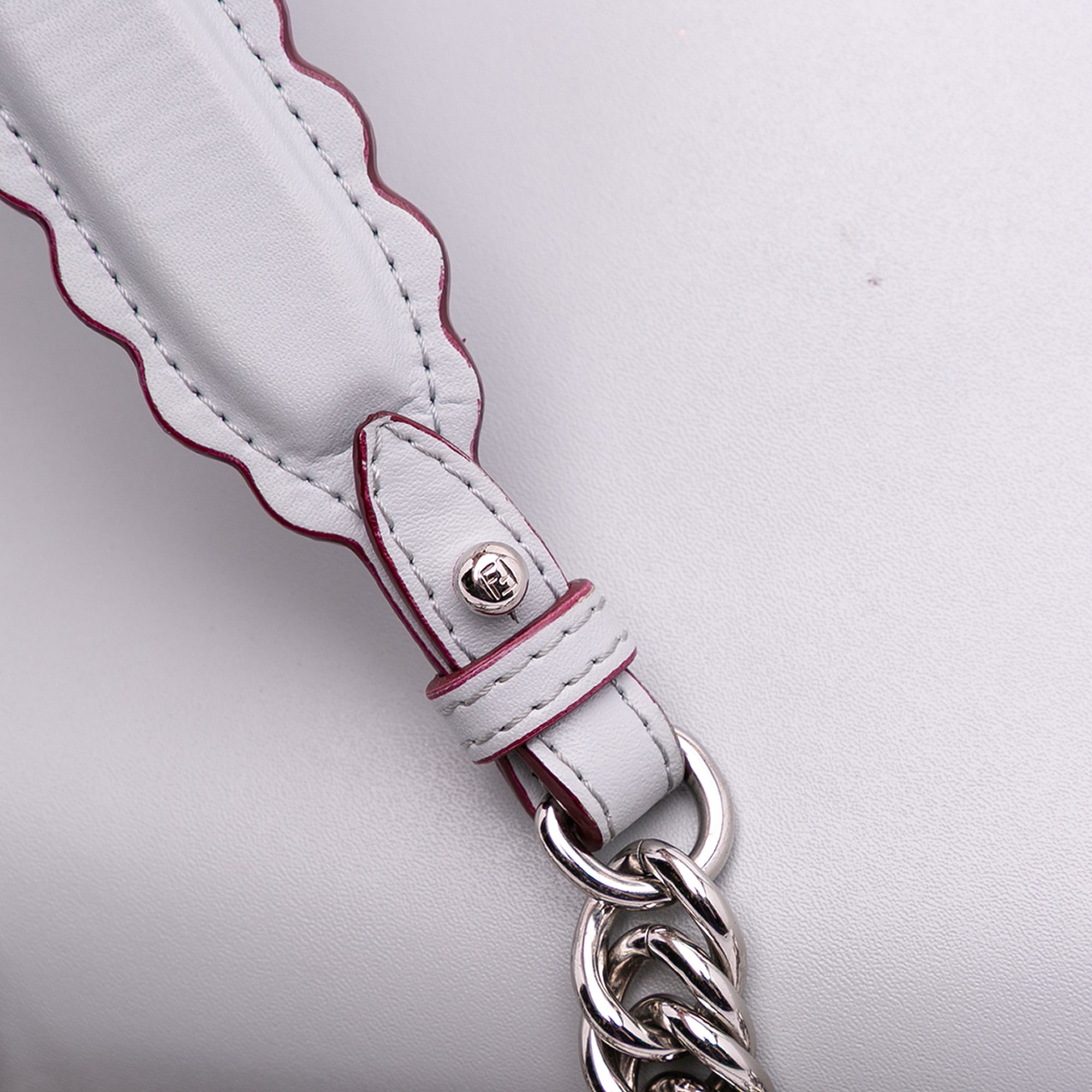 Small Leather Studded Scalloped Kan I