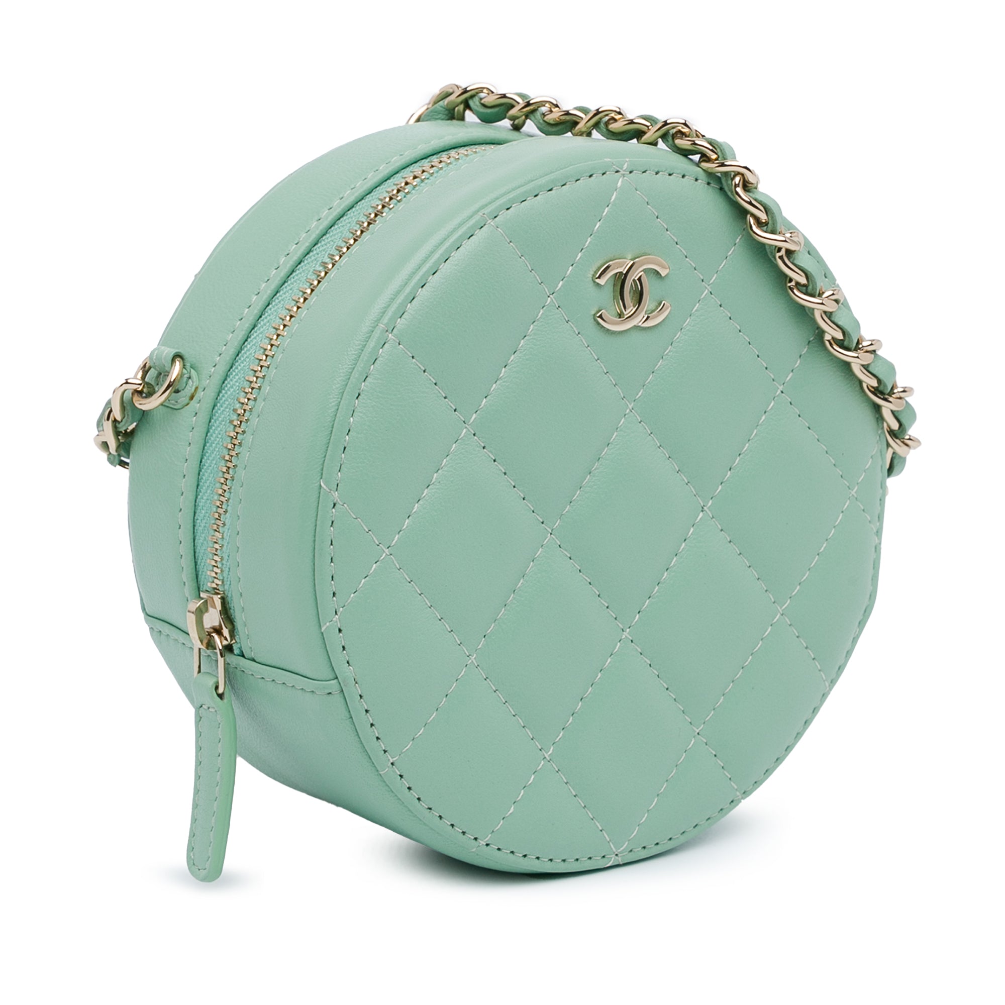 Quilted Lambskin Round Crossbody_1