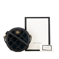 GG Velvet Ophidia Round Crossbody