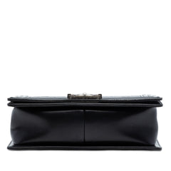 Old Medium Quilted Lambskin Boy Flap