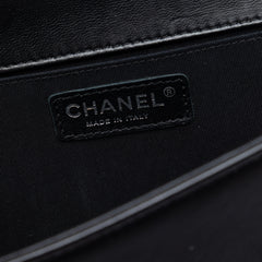 Old Medium Quilted Lambskin Boy Flap