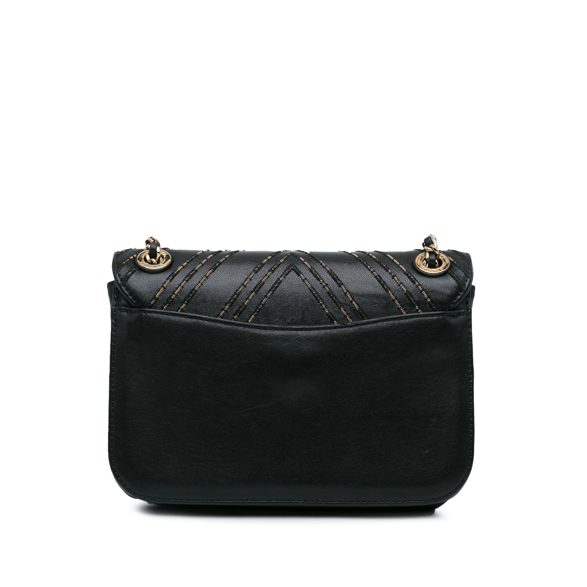 Small Lambskin Subtle Flap Bag