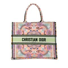 Cruise Large Lights Embroidered Multicolor Canvas Book Tote