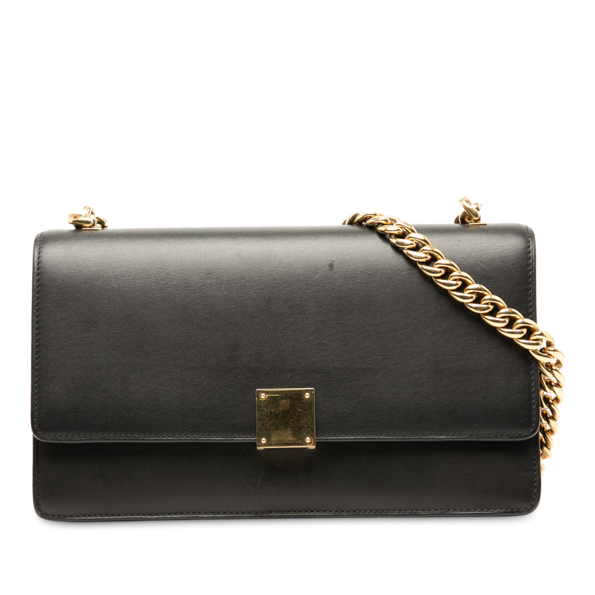Small Leather Case Chain Flap
