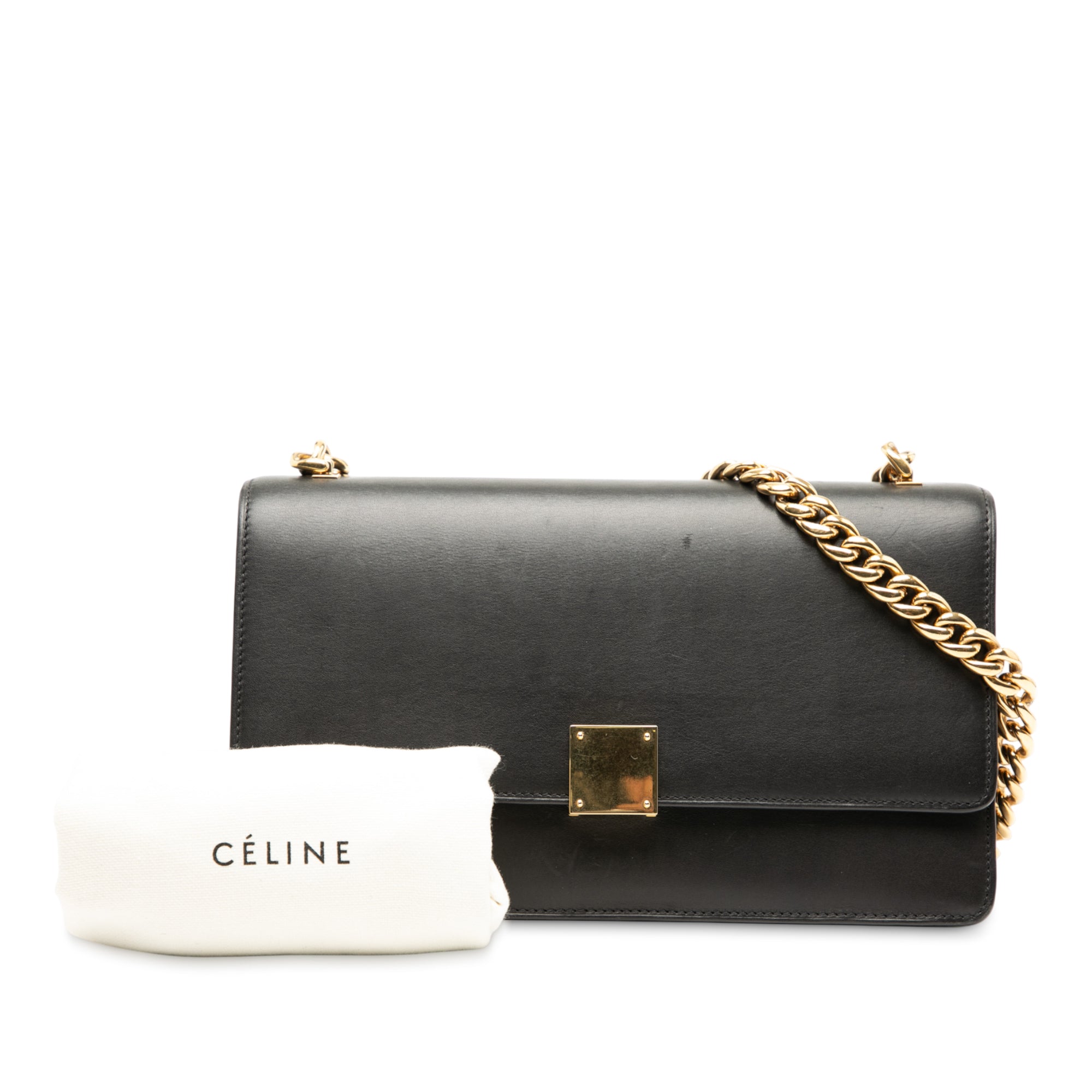 Small Leather Case Chain Flap