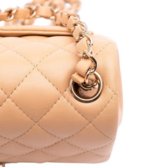 Mini Square Classic Lambskin Single Flap