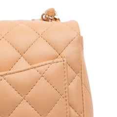 Mini Square Classic Lambskin Single Flap