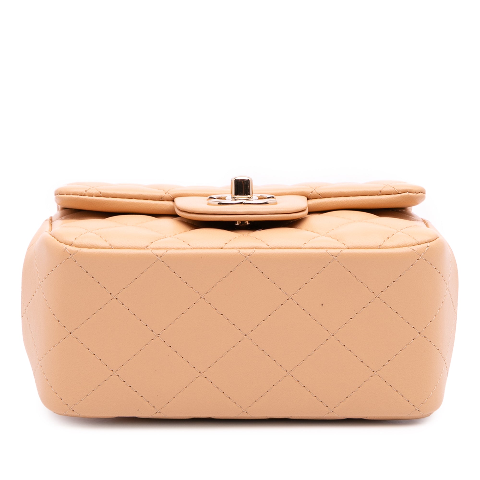 Mini Square Classic Lambskin Single Flap