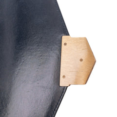 Small CC Chevron Calfskin Medal Flap