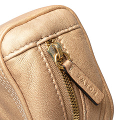 Micro Metallic Leather Amazona Satchel
