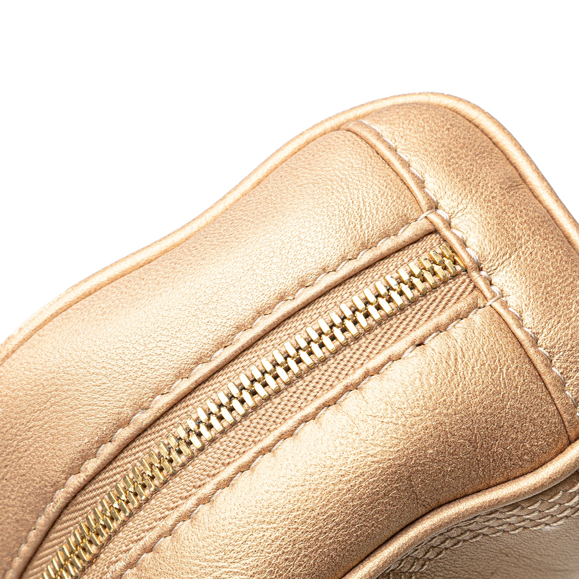Micro Metallic Leather Amazona Satchel