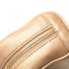 Micro Metallic Leather Amazona Satchel