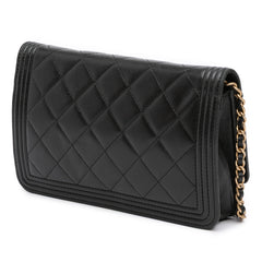 Quilted Lambskin Boy Wallet On Chain