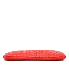 Large Quilted Lambskin O Case Clutch