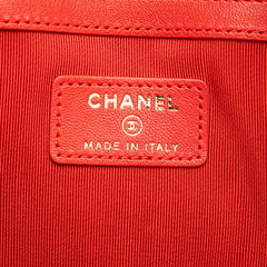 Large Quilted Lambskin O Case Clutch