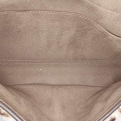 Zucca Shearling Double F Baguette Satchel