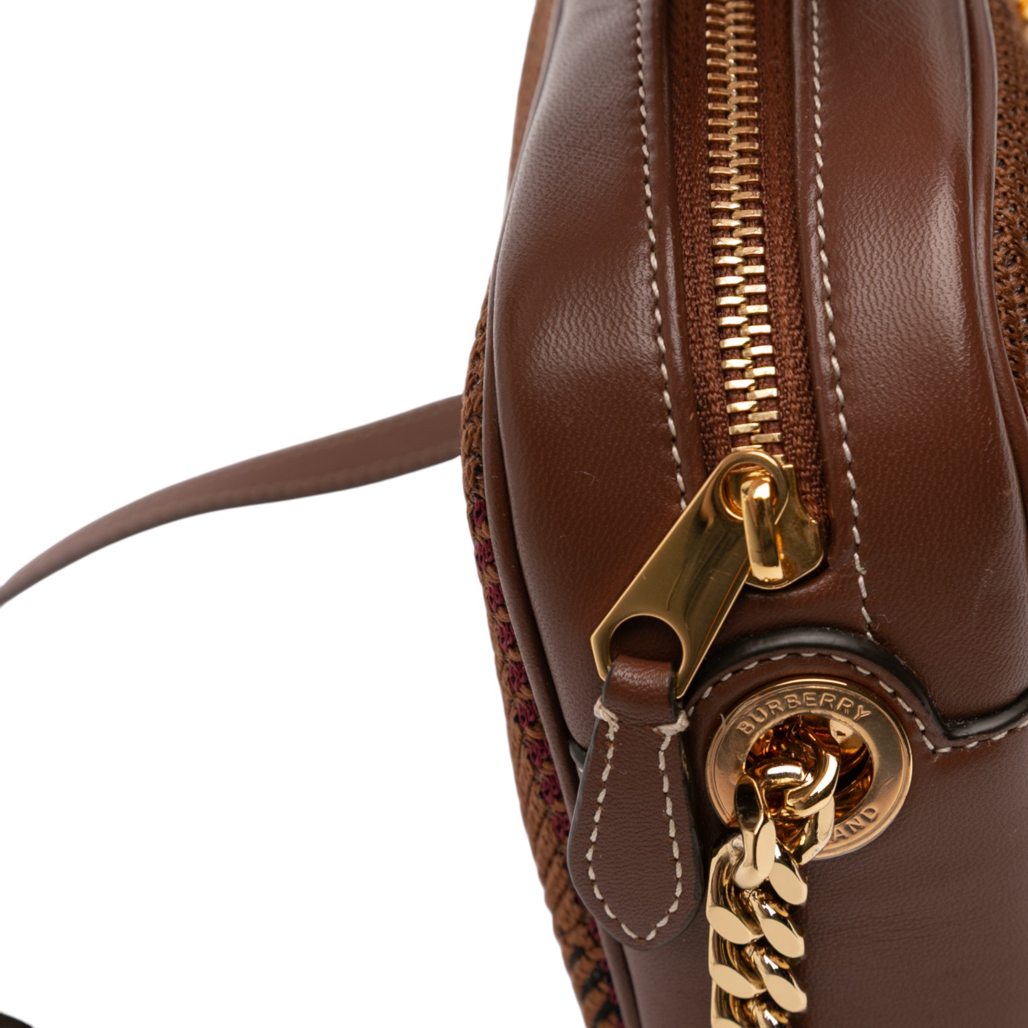 Small Knitted Check Lola Camera Bag