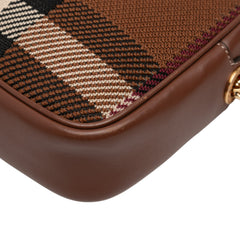 Small Knitted Check Lola Camera Bag