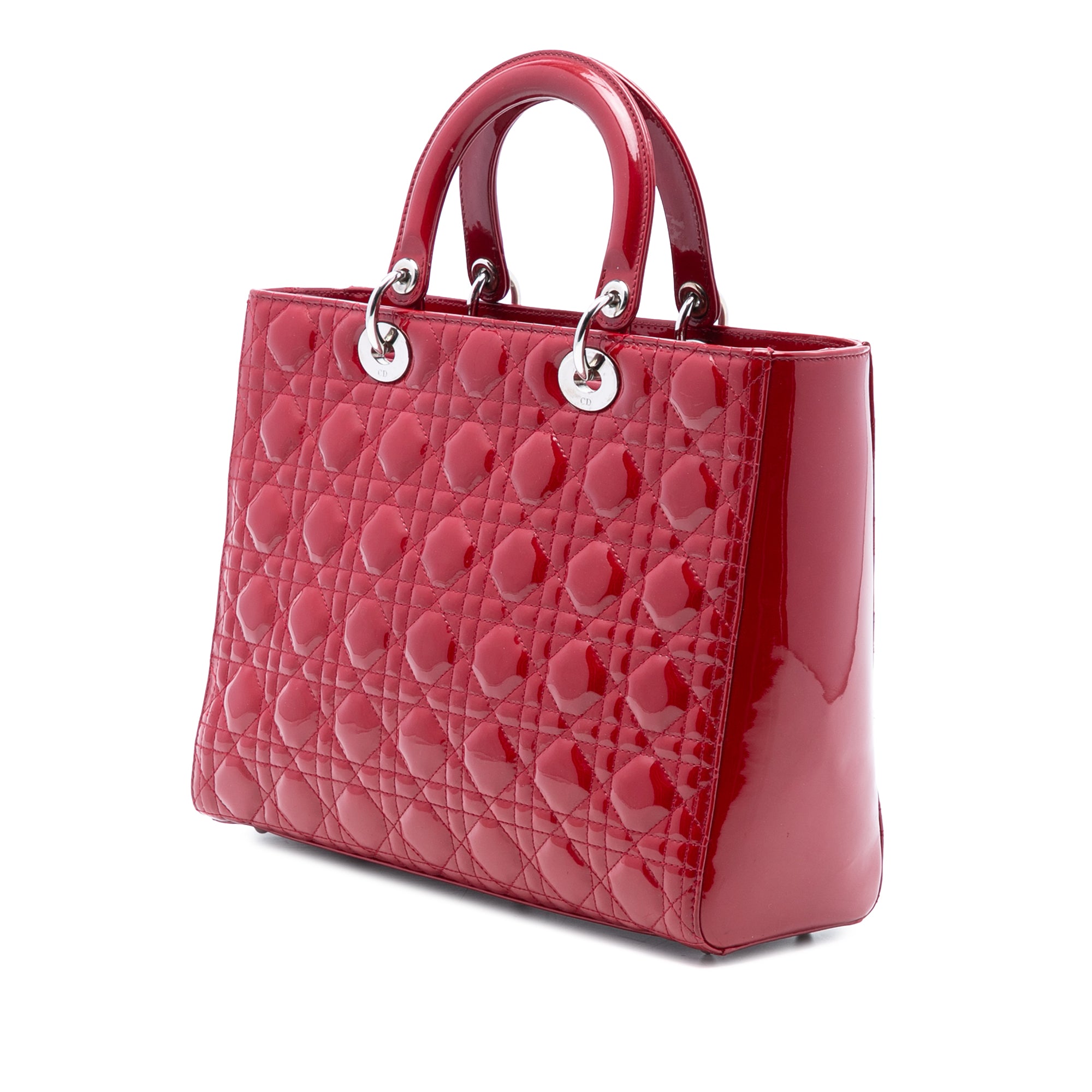 Large Patent Cannage Lady Dior