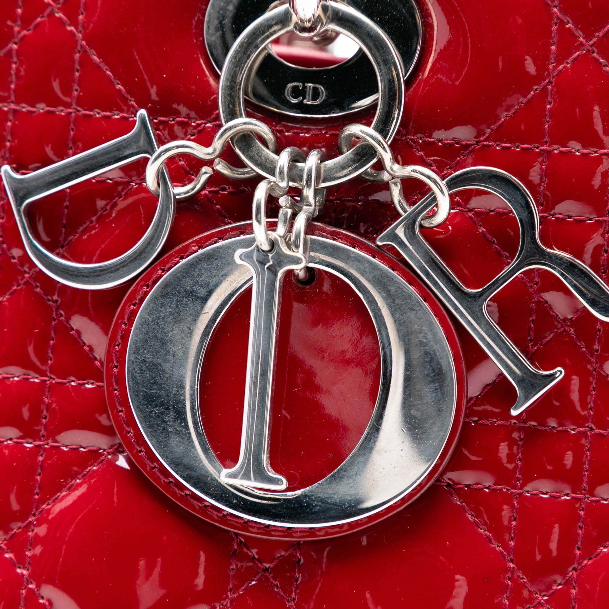 Large Patent Cannage Lady Dior