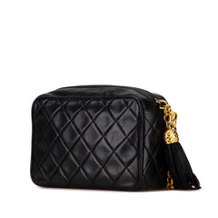 CC Quilted Lambskin Tassel Camera Bag