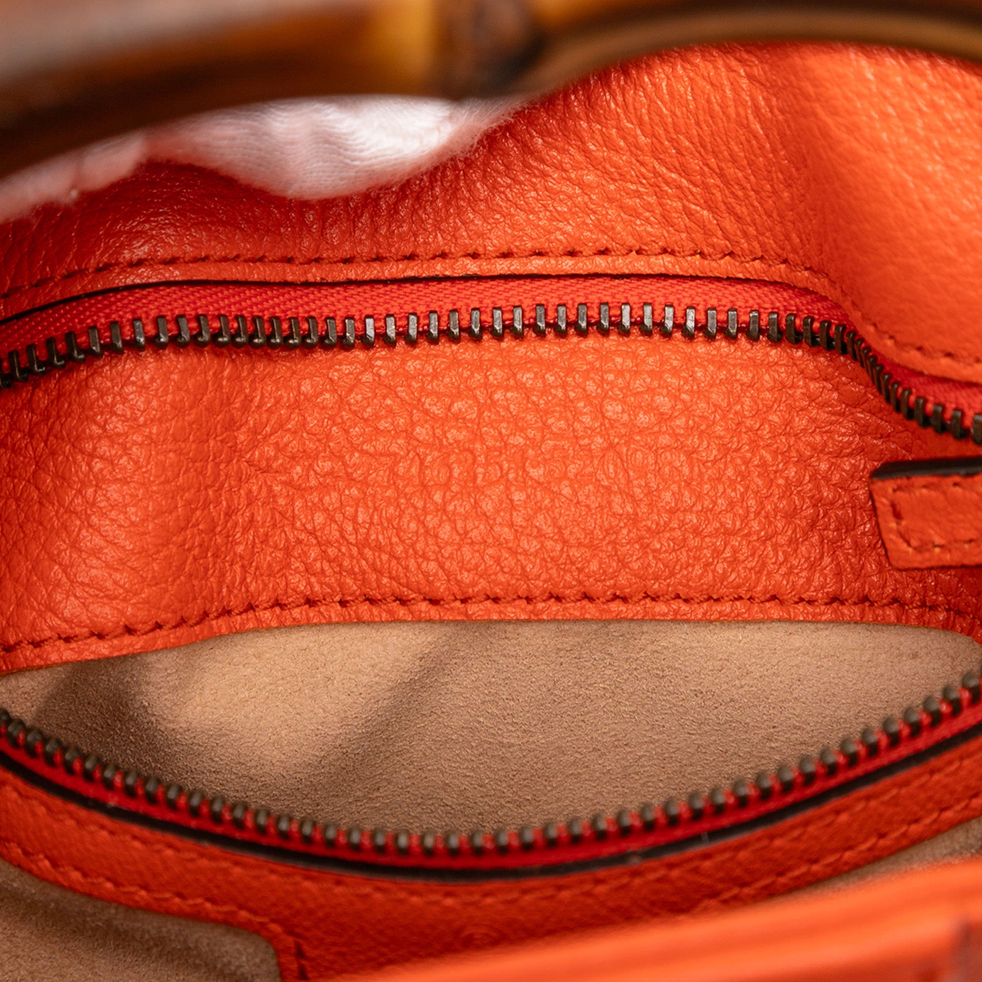 Small Leather Bamboo Diana Satchel