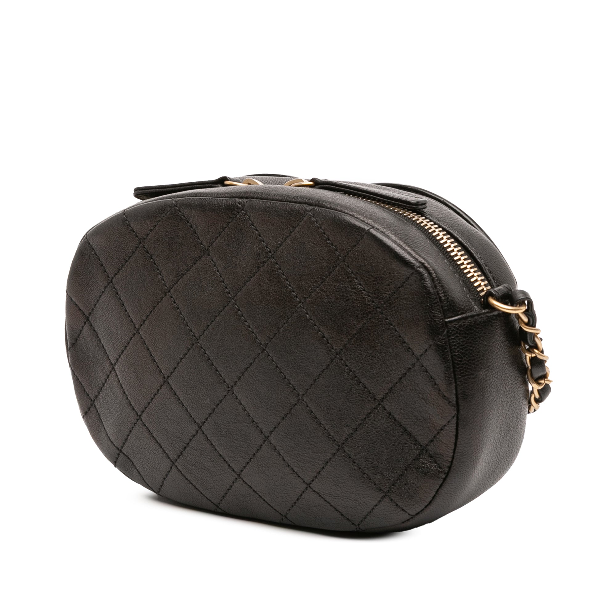 CC Quilted Lambskin Coco Midnight Camera Bag