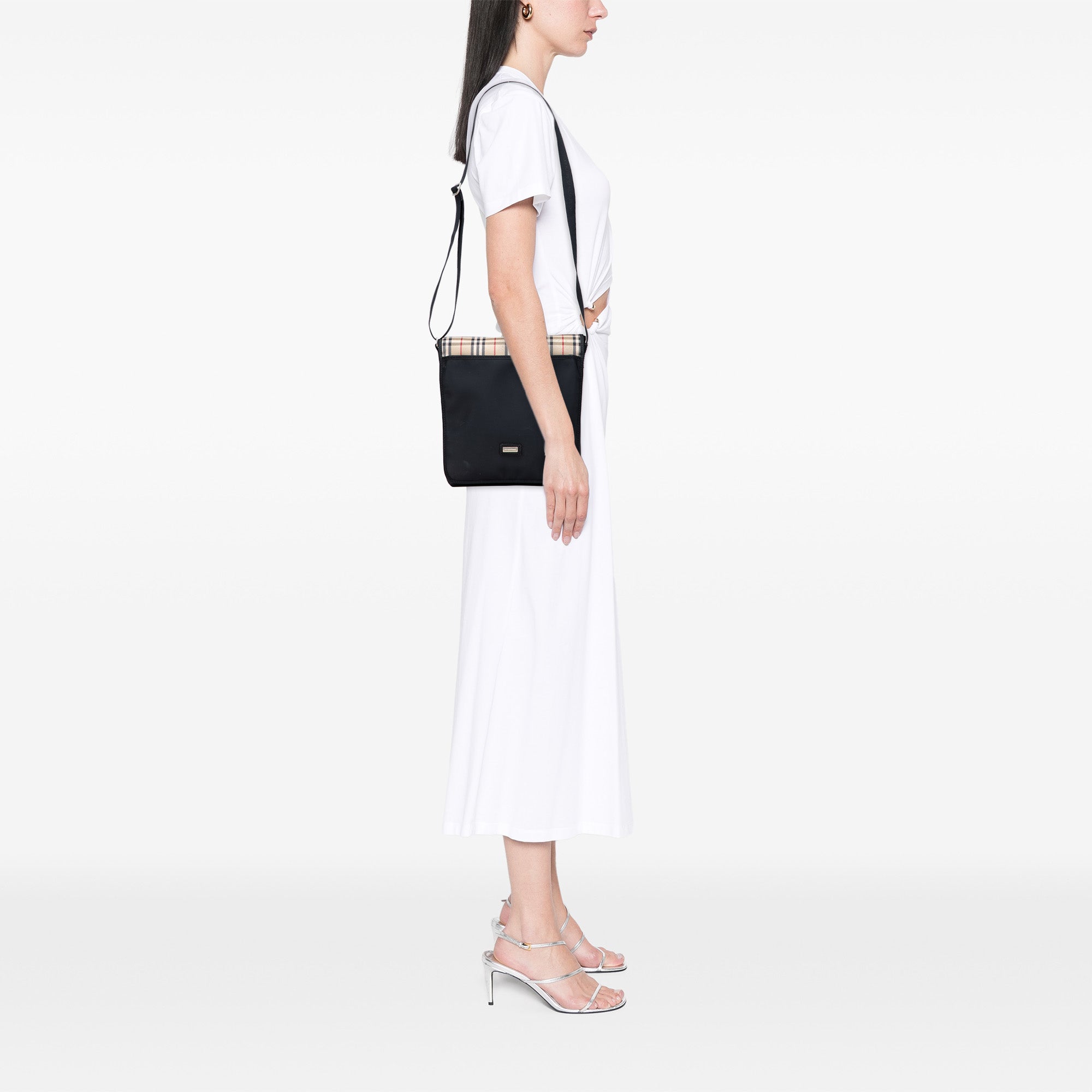 House Check Trimmed Nylon Crossbody