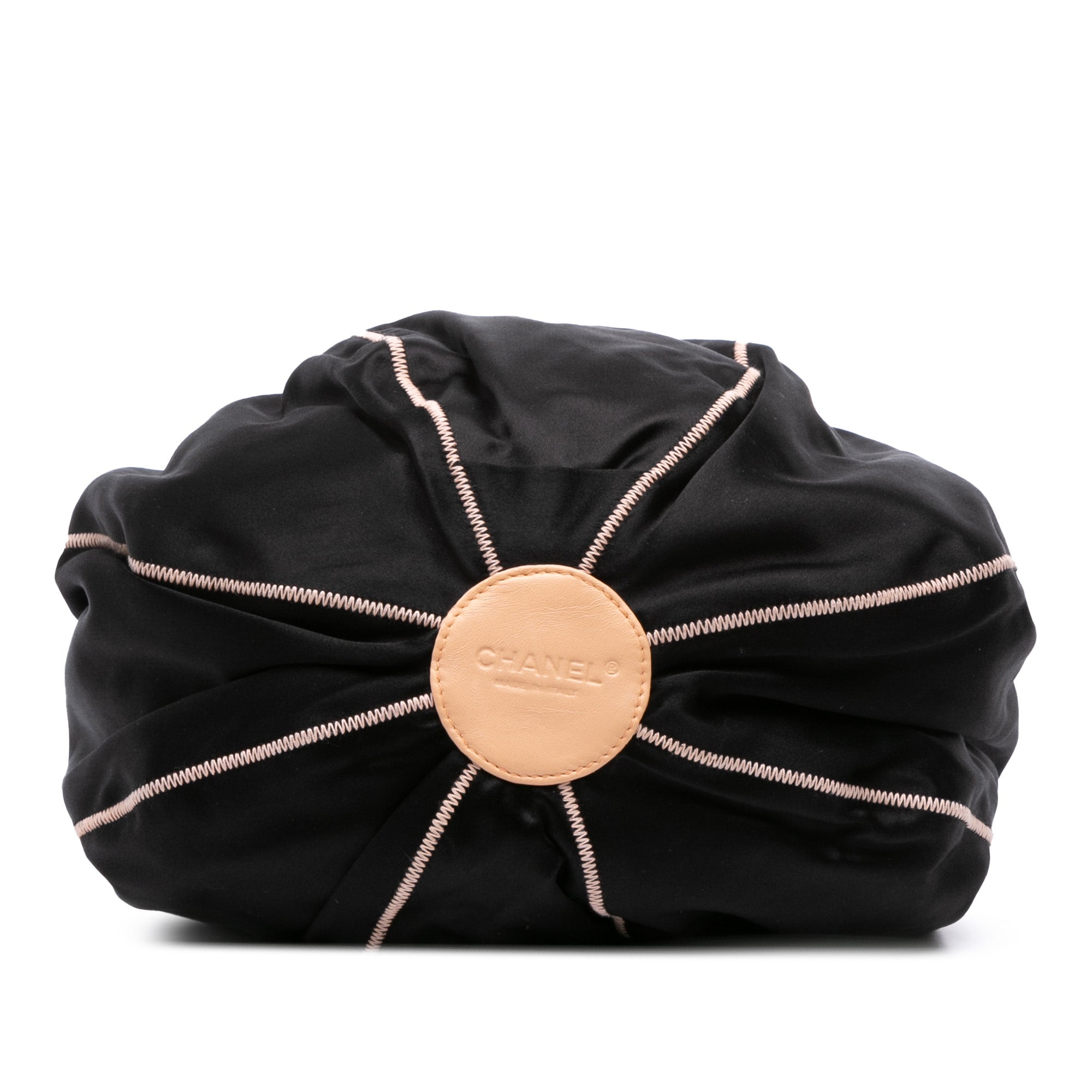 Lambskin and Satin Reversible Sac Cordon Bucket Bag