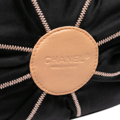 Lambskin and Satin Reversible Sac Cordon Bucket Bag