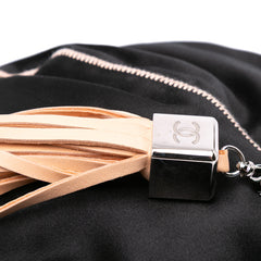 Lambskin and Satin Reversible Sac Cordon Bucket Bag