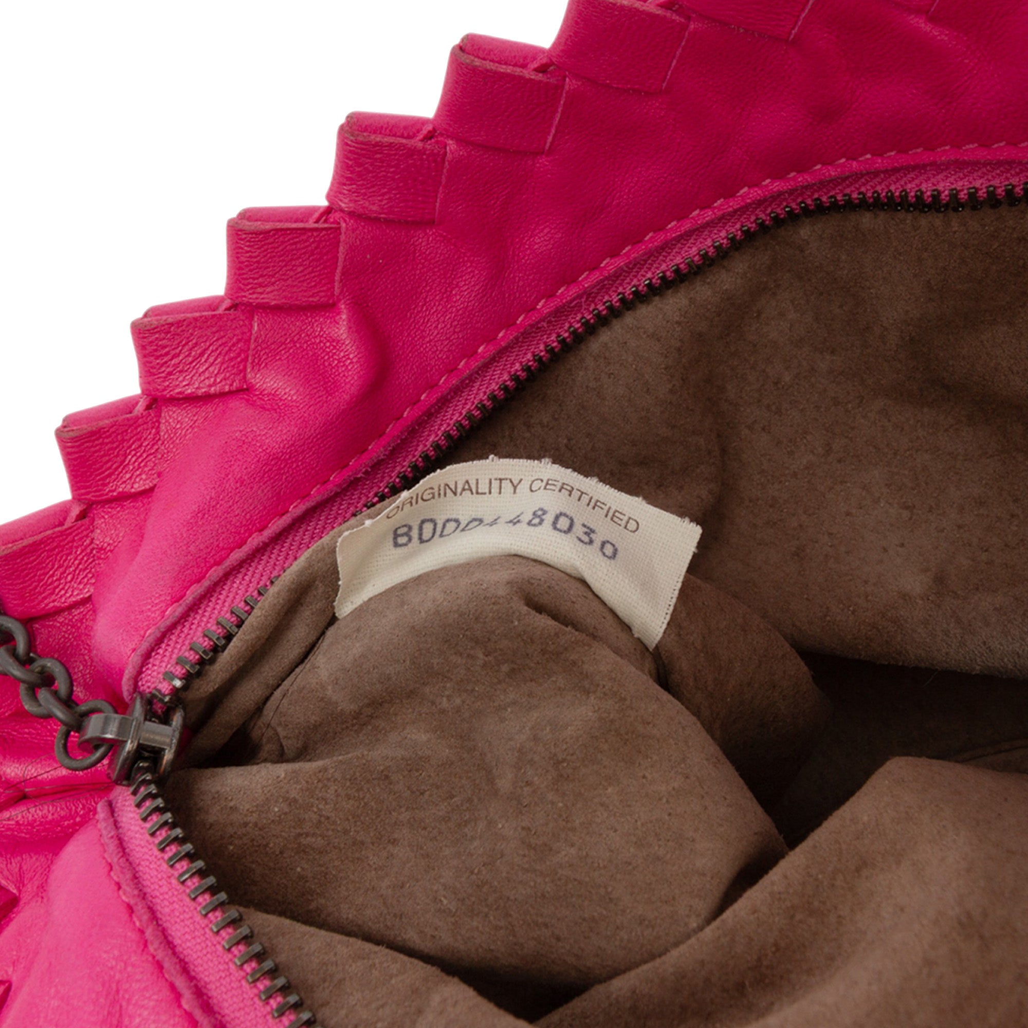 Intrecciato Trimmed Bicolor Nappa Clutch
