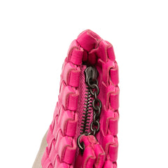 Intrecciato Trimmed Bicolor Nappa Clutch