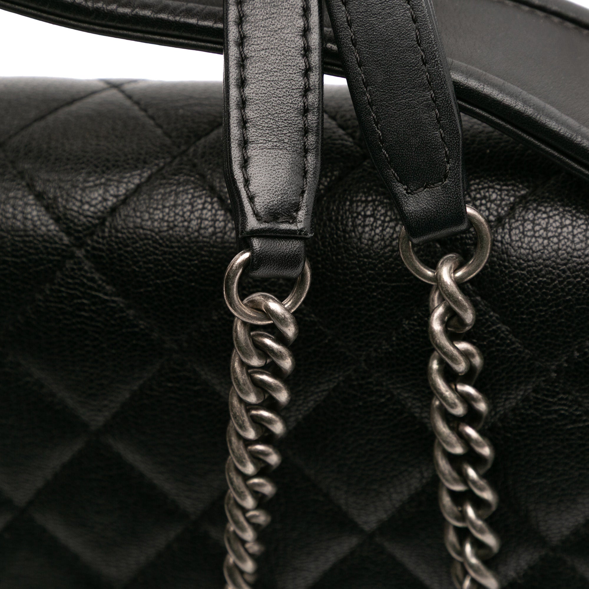 Medium Quilted Goatskin CC University Flap