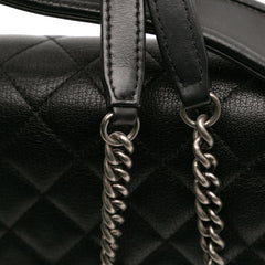 Medium Quilted Goatskin CC University Flap