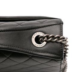 Medium Quilted Goatskin CC University Flap